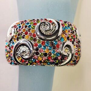 Multicolored Cuff Bangle Bracelet